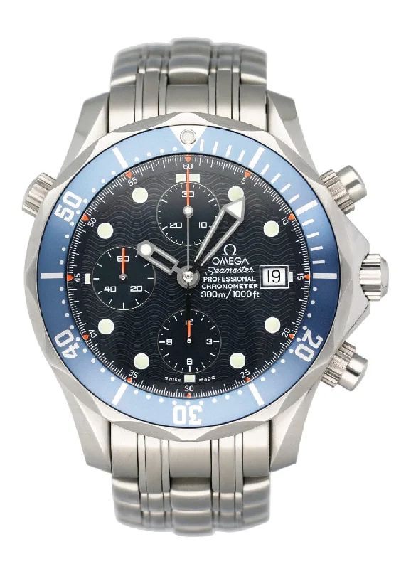 Shop Omega Watches for Ultimate Performance –Omega Seamaster 2599.80.00 Chrono Diver Mens Watch Box Papers