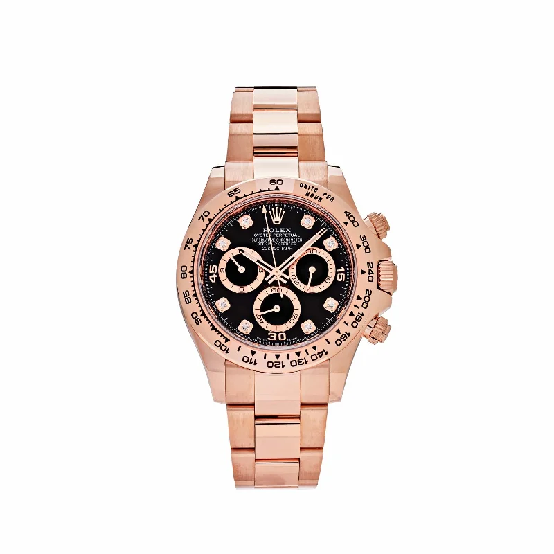 Rolex Watches: The Epitome of Swiss Precision –Rolex Daytona 116505 Rose Gold Black Diamond Dial (2022)