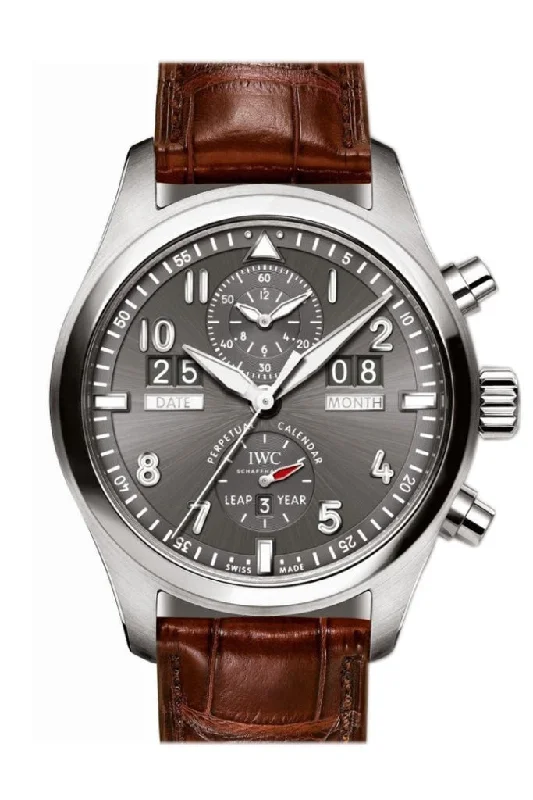 Discover IWC Watches with Classic Elegance –IWC Pilot Spitfire Perpetual Calendar Automatic 46mm Men's Watch IW379107