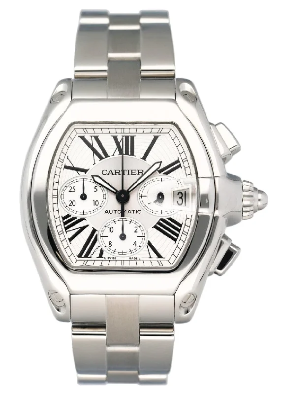 Discover Your Ideal Cartier Watch Today –Cartier Roadster W62019X6 Silver Dial Mens Watch Box Papers