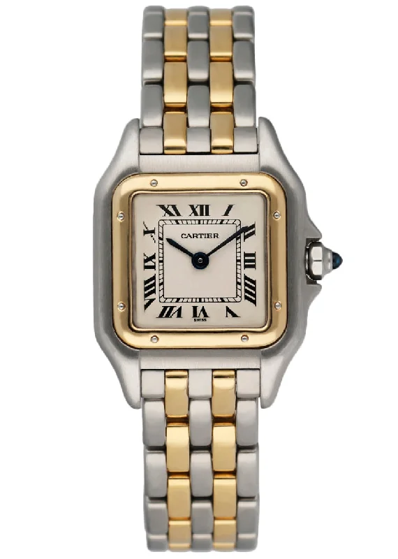 Shop Cartier Watches for the True Connoisseur –Cartier Panthere 1120 Two Rows Ladies Watch Box & Papers