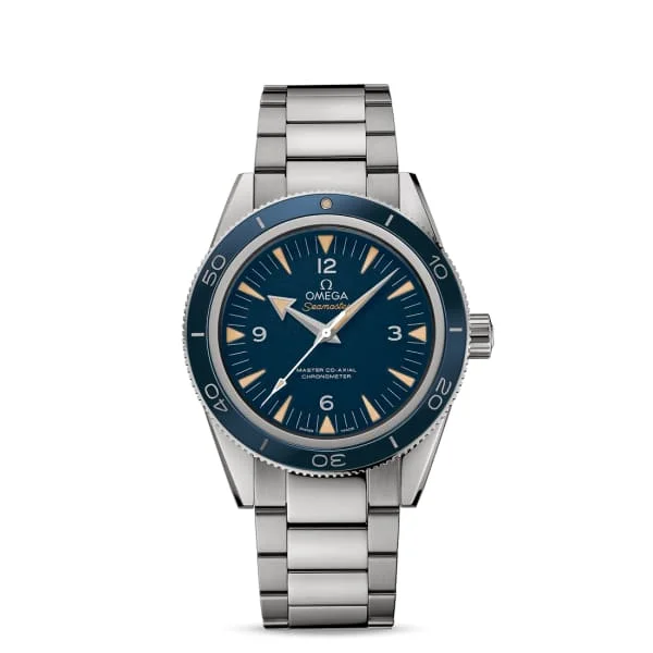 Shop Omega Watches for the Perfect Timepiece –Omega Seamaster 41mm Watch - Ref: 233.90.41.21.03.001 - Blue Index Dial, Titanium Bracelet