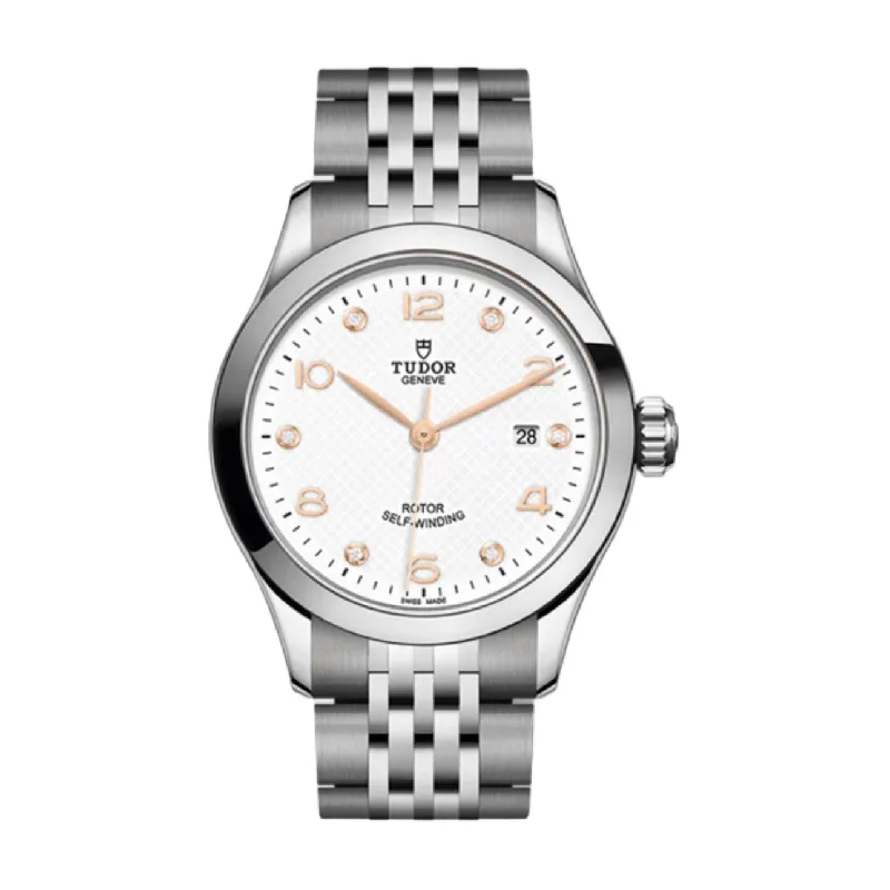 Explore Tudor Watches for Modern Luxury –Tudor 1926 28mm | Stainless Steel bracelet | White diamond-set dial | Ladies Watch M91350-0013