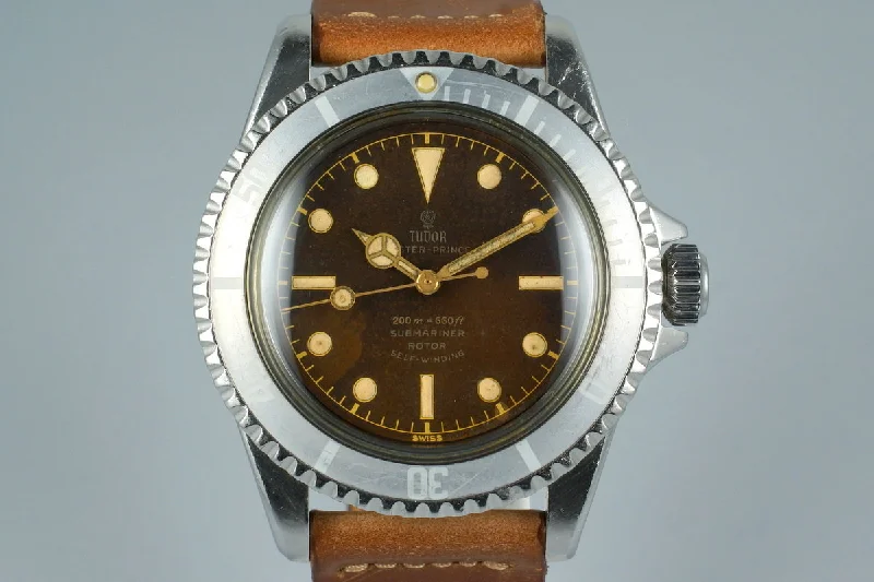 Shop Rolex Watches with Classic Appeal –1964 Tudor Submariner 7928 PCG Gilt Chapter Ring Dial BROWN