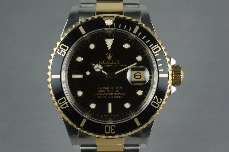 Rolex Watches with Legendary Craftsmanship –1997 Two Tone Submariner 16613