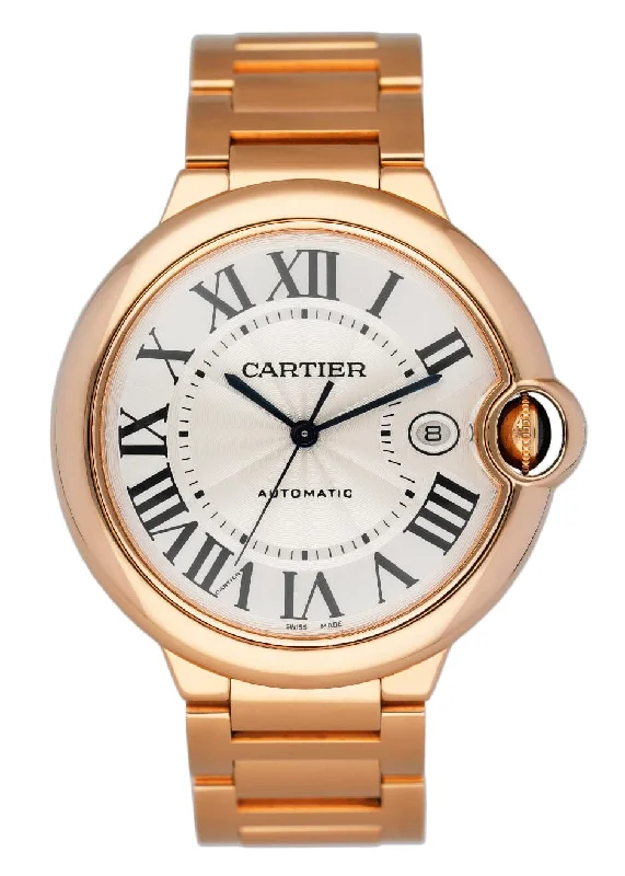 Shop Cartier Watches for the True Connoisseur –Cartier Ballon Bleu WGBB0016 18K Rose Gold Mens Watch Box Papers