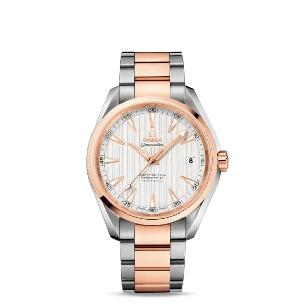 Omega Watches: Luxury for the Modern Era –Omega Seamaster 42mm Watch - Ref: 231.20.42.21.02.001 - White Index Dial, Two Tone Stainless Steel & 18K Rose Gold Bracelet