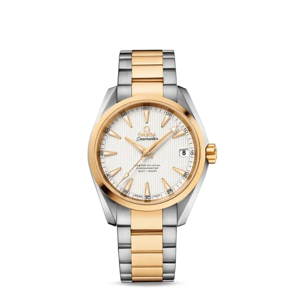 Shop Omega Watches for Timeless Luxury –Omega Seamaster 39mm Watch - Ref: 231.20.39.21.02.002 - Silver Index Dial, Two Tone Stainless Steel & 18K Yellow Gold Bracelet