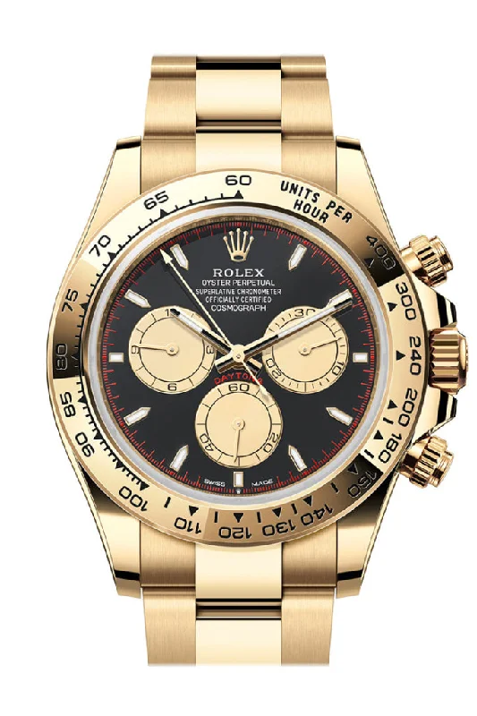 Rolex Watches: Craftsmanship You Can Trust –Rolex Daytona 40 Black and Champagne Dial Yellow Gold Mens Watch 126508