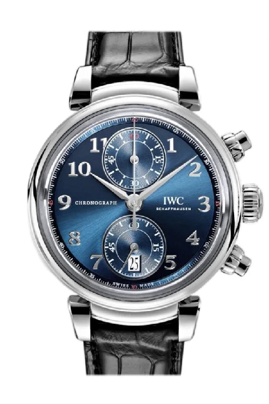 IWC Watches: Where Luxury and Craftsmanship Meet –IWC Da Vinci  Blue Dial Automatic Chronograph 42mm Men's Watch IW393402