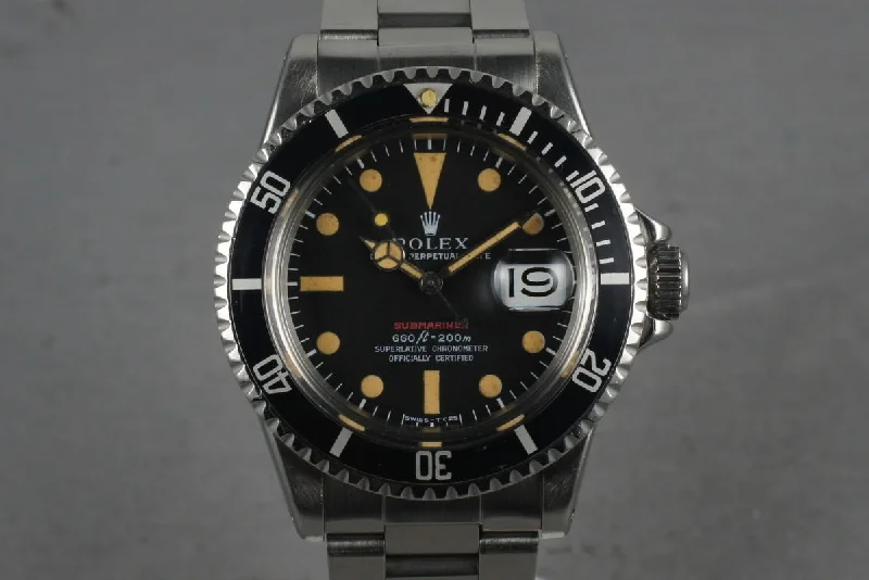 Discover Rolex Watches for a Lifetime of Luxury –1971 Rolex Red Submariner 1680 Mark 4 with Orange Colored Lume