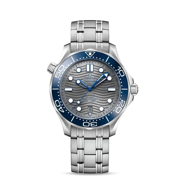 Omega Watches: Iconic Timepieces for Every Taste –Omega Seamaster 42mm Watch - Ref: 210.30.42.20.06.001 - Grey Index Dial, Stainless Steel Bracelet