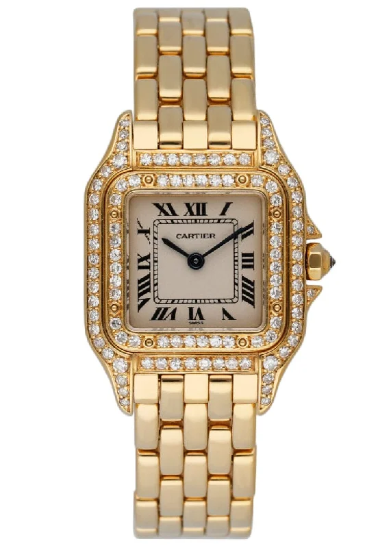 Cartier Watches: A Legacy of Distinction –Cartier Panthere WF3070B9 18K Yellow Gold Diamonds Ladies Watch