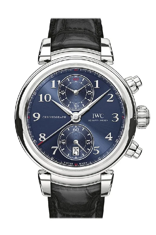 Shop IWC Watches Online –IWC Da Vinci Blue Dial Automatic Men's Chronograph Watch IW393402