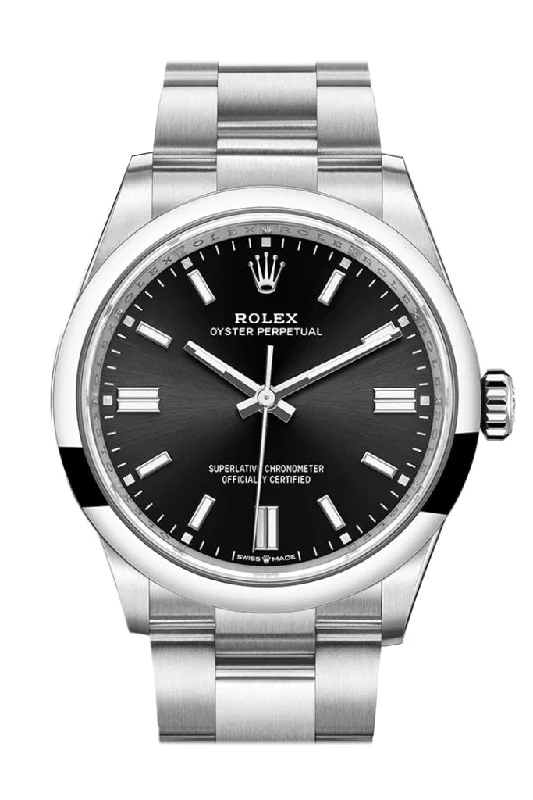 Timeless Rolex Timepieces Available Now –Rolex Oyster Perpetual 36 Black Dial Oyster Bracelet Watch 126000