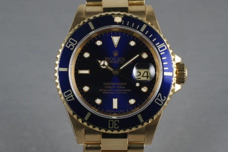 Rolex Watches: The Ultimate Timepiece –Rolex Submariner 16618 with Blue Dial