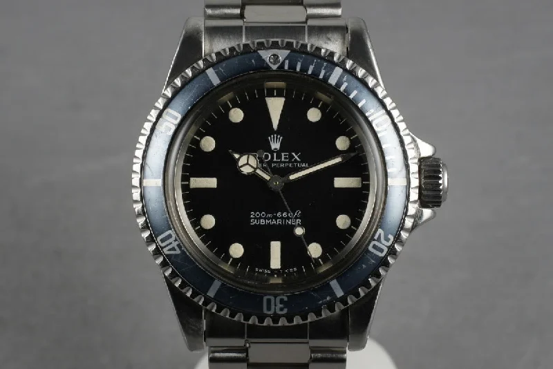 Iconic Rolex Watches for Every Wrist –1967 Rolex Submariner 5513 with Meters First Dial with Faded Insert