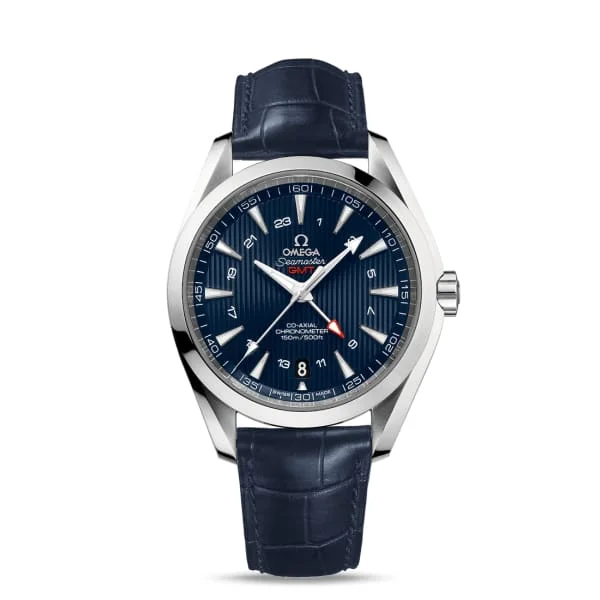 Omega Watches for Luxury Timekeeping –Omega Seamaster 43mm Watch - Ref: 231.13.43.22.03.001 - Blue Index Dial, Blue Leather Strap