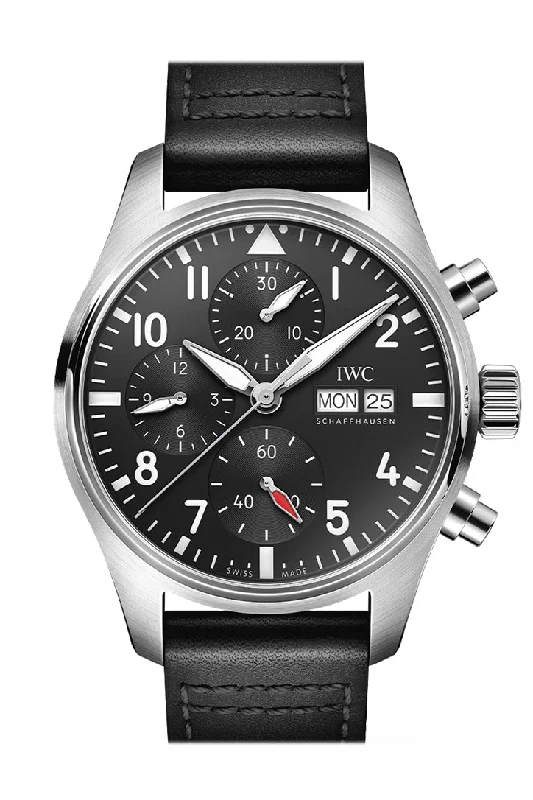 Shop IWC Watches for Ultimate Style –IWC Pilot Chronogragh 41 Black Dial Watch IW388111