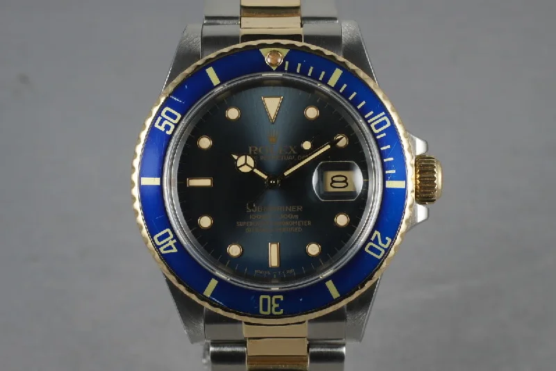 Rolex Watches: Designed for Luxury and Performance –1987 Rolex Submariner 18K/SS Blue Dial 16803