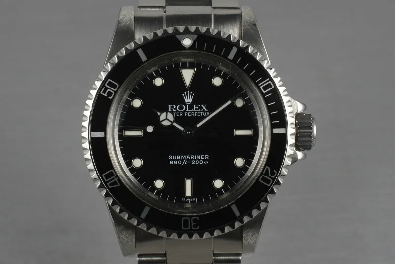 Rolex Watches: Precision and Luxury Combined –1985 Rolex Submariner 5513 with WG surrounds and Service Papers