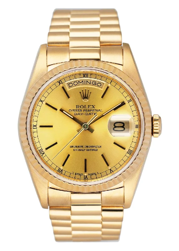 Timeless Rolex Timepieces Available Today –Rolex Day Date 18238 18K Yellow Gold Mens Watch