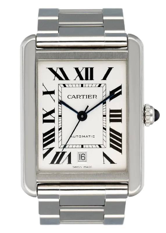 Cartier Watches: Luxury That Lasts –Cartier Tank Solo XL W5200028 Stainless Steel Mens Watch