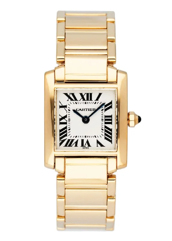 Find Cartier Watches with Legendary Status –Cartier Tank Francaise W5000256 Yellow Gold Ladies Watch