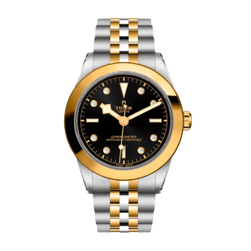 Shop Tudor Watches for the Perfect Timepiece –Tudor Black Bay 39 S&G | Steel and yellow gold bracelet | Black Diamond Dial | Men's Watch ref. M79663-0006