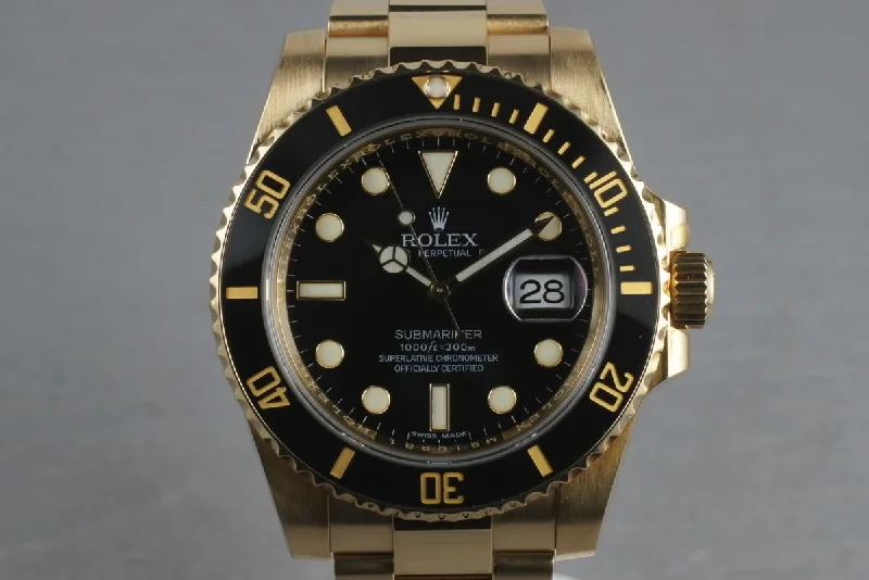 Shop Rolex Watches for Unmatched Style and Precision –2008 Rolex Ceramic Submariner 18K Black Dial Ref: 116618 with Box and Papers