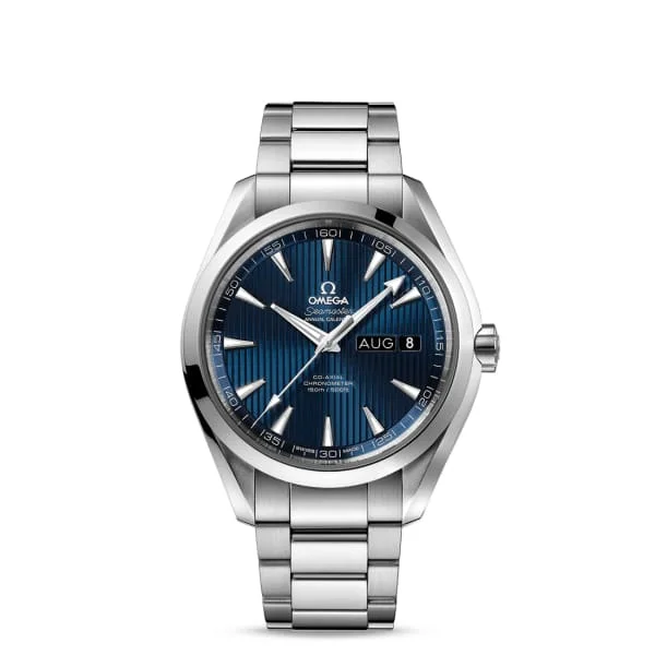 Shop Omega Watches for the Perfect Timepiece –Omega Seamaster 43mm Watch - Ref: 231.10.43.22.03.002 - Blue Index Dial, Stainless Steel Bracelet