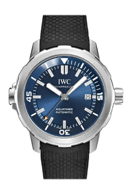 Discover the Precision of IWC Watches –IWC Aquatimer Automatic Expedition Jacques-Yves Cousteau Blue Dial 42mm Men's Watch IW329005