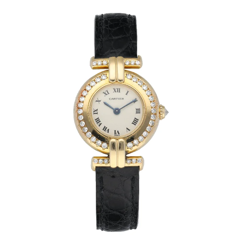 Discover Cartier Watches for Luxury and Craftsmanship –Cartier Vendome 2033 Diamond Bezel Ladies Gold Watch