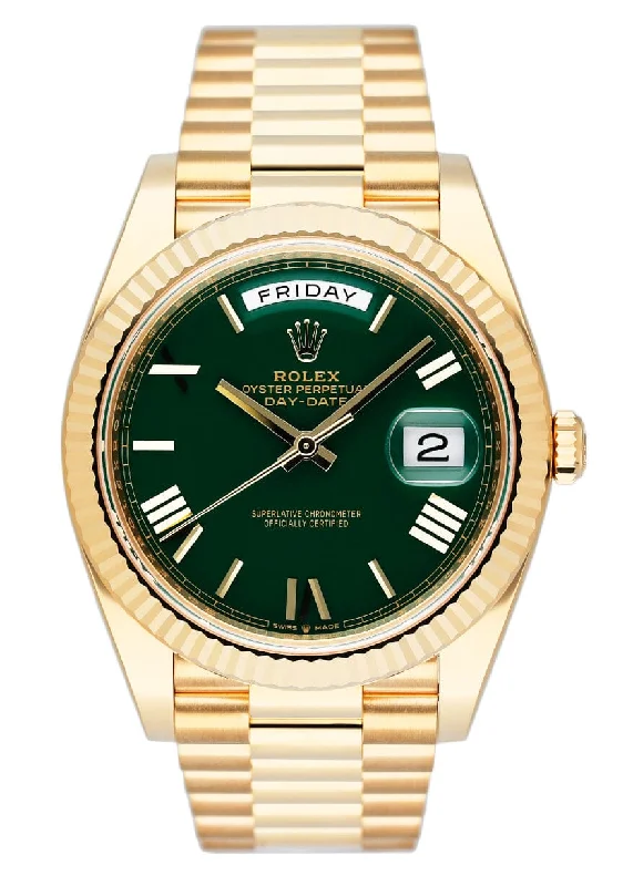 Find Rolex Watches for Every Budget –Rolex Day-Date 228238 Green Dial 18K Yellow Gold Mens Watch Box Papers