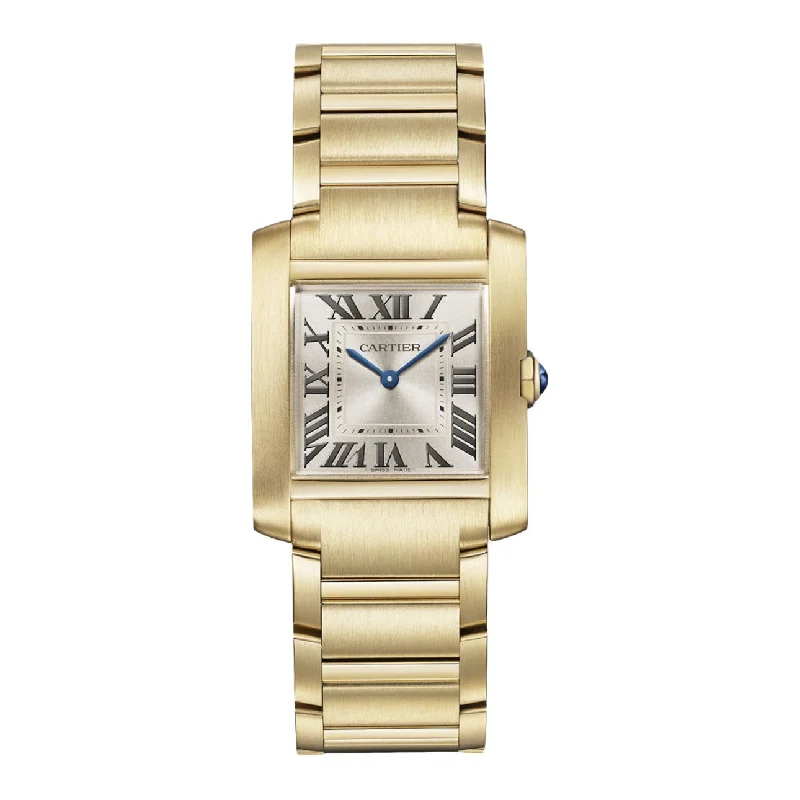 Cartier Watches: The Ultimate in Swiss Craftsmanship –Cartier Tank Francaise 32mm Watch - Ref: WGTA0113 - Gold Roman Dial, 18K Yellow Gold Bracelet