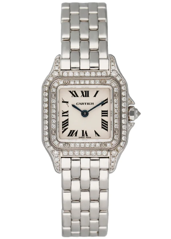 Shop Cartier Watches for Timeless Performance –Cartier Panthere WF3118F3/1660 18K White Gold Watch Box Papers