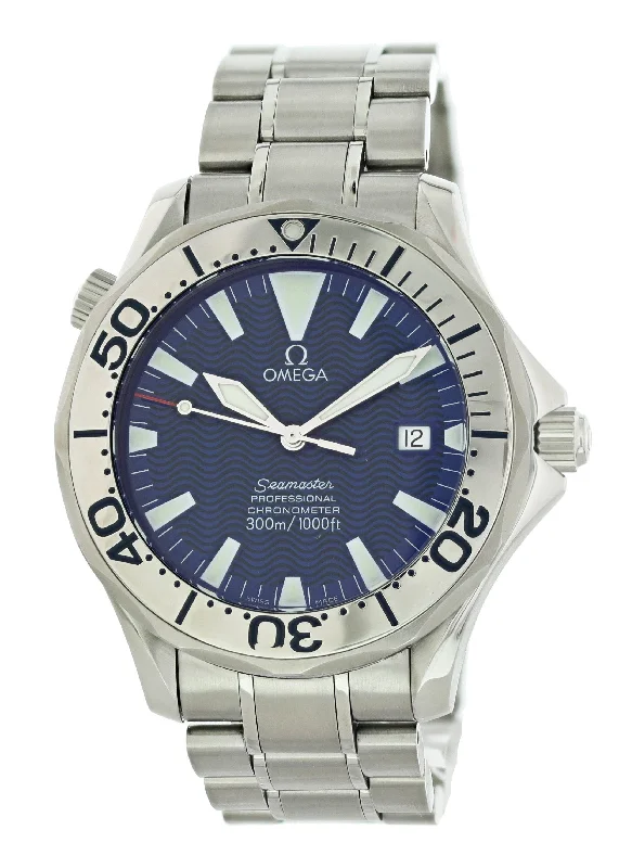 Explore the World of Omega Watches –Omega Seamaster 2255.80.00 Electric Blue Mens Watch