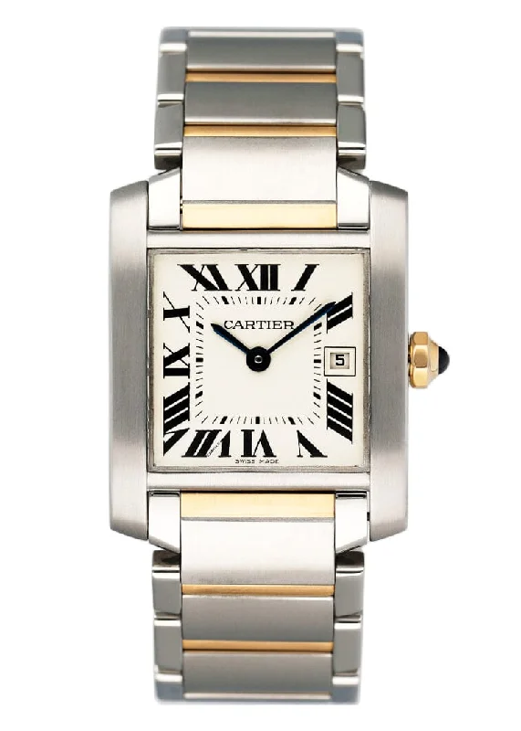 Cartier Watches: Designed for the Sophisticated –Cartier Tank Francaise W51012Q4 Two Tone Midsize Ladies Watch