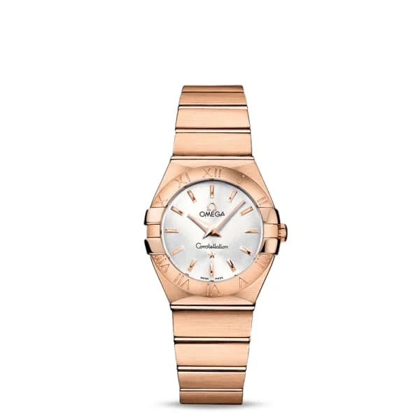 Explore Omega Watches for Timeless Performance –Omega Constellation 27mm Watch - Ref: 123.50.27.60.02.001 - Silver Index Dial, 18K Rose Gold Bracelet