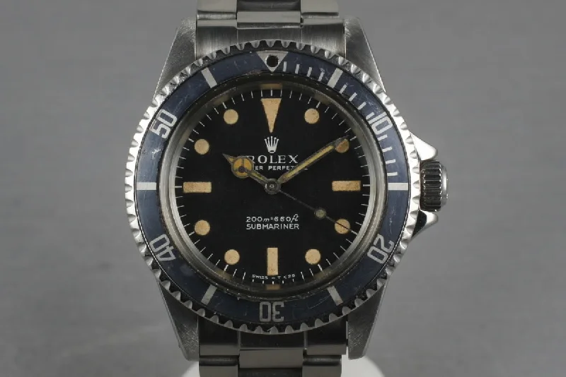 Invest in a Rolex Watch Today –1967 Rolex Submariner 5513 with Creamy/Orange Meters First Dial