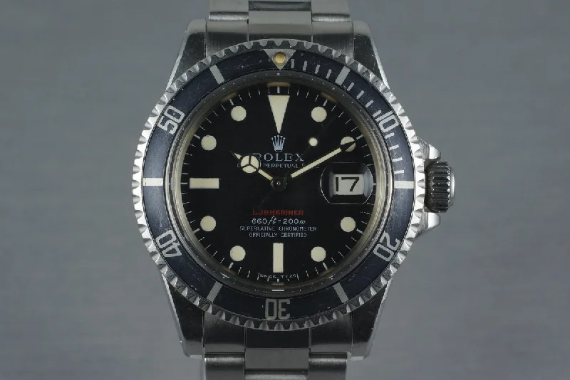 Legendary Rolex Watches for the Elite –1970 Rolex RED Submariner 1680 with Mark 4 Dial