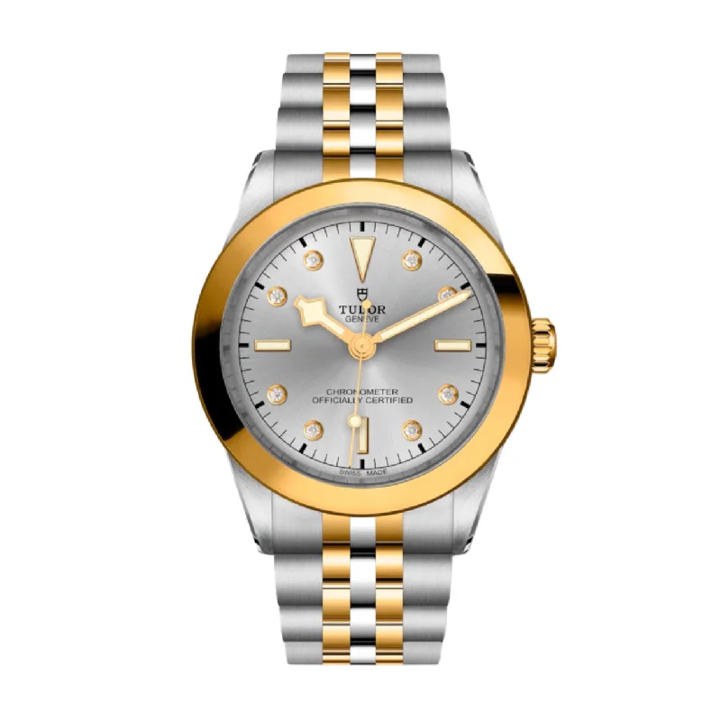 Explore Tudor Watches for Lasting Elegance –Tudor Black Bay 39 S&G | Steel and yellow gold bracelet | Silver Diamond Dial | Men's Watch ref. M79663-0007