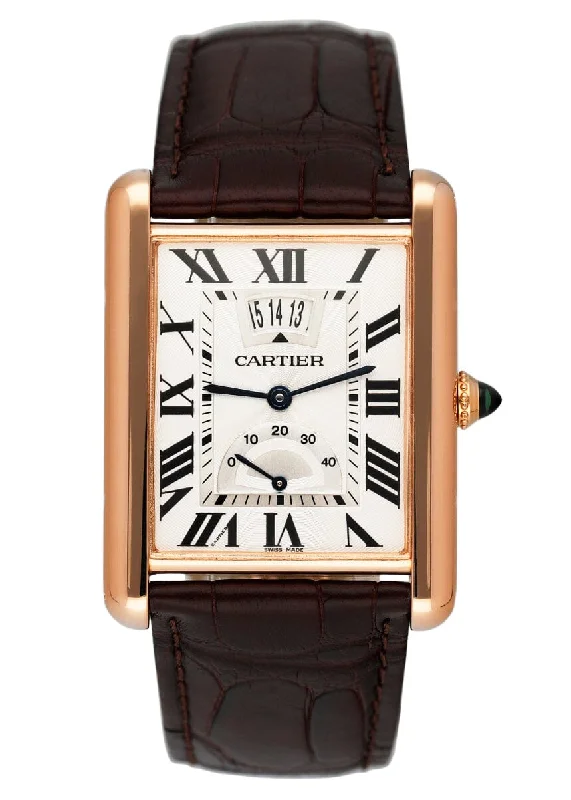 Find Your Perfect Cartier Watch Today –Cartier Tank Louis XL W1560003 18K Rose Gold Mens Watch