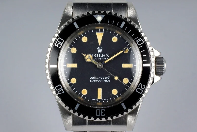 Rolex Watches: Timeless Elegance –1967 Rolex Submariner 5513 Meters First Dial with RSC Papers