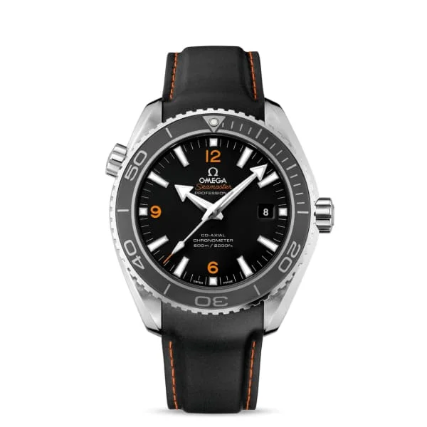 Shop Omega Watches for Iconic Designs –Omega Seamaster 46mm Watch - Ref: 232.32.46.21.01.005 - Black Index Dial, Black Rubber Strap