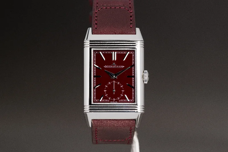 Shop Rolex Watches for Luxury That Lasts –2022 JLC Reverso Tribute Burgundy Dial Model Q397846J Full Set