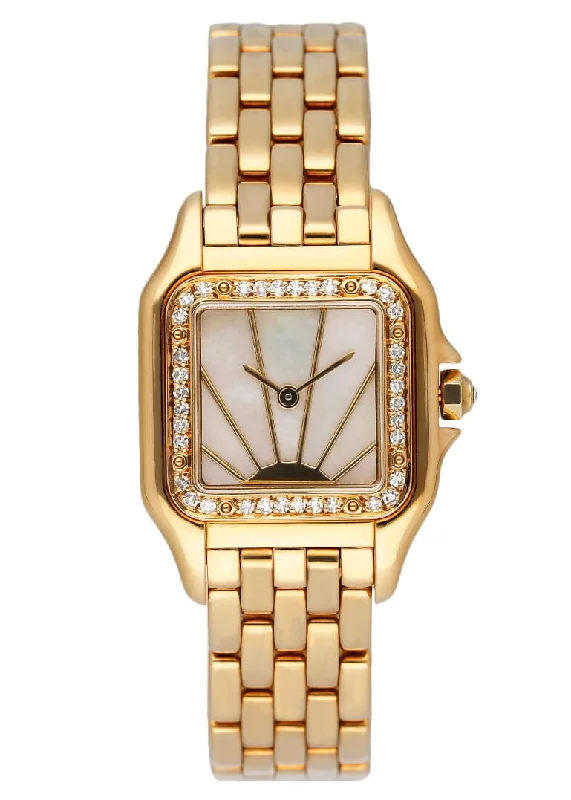 Cartier Watches: Designed for the Elite Collector –Cartier Panthere MOP Diamond Dial Ladies Watch