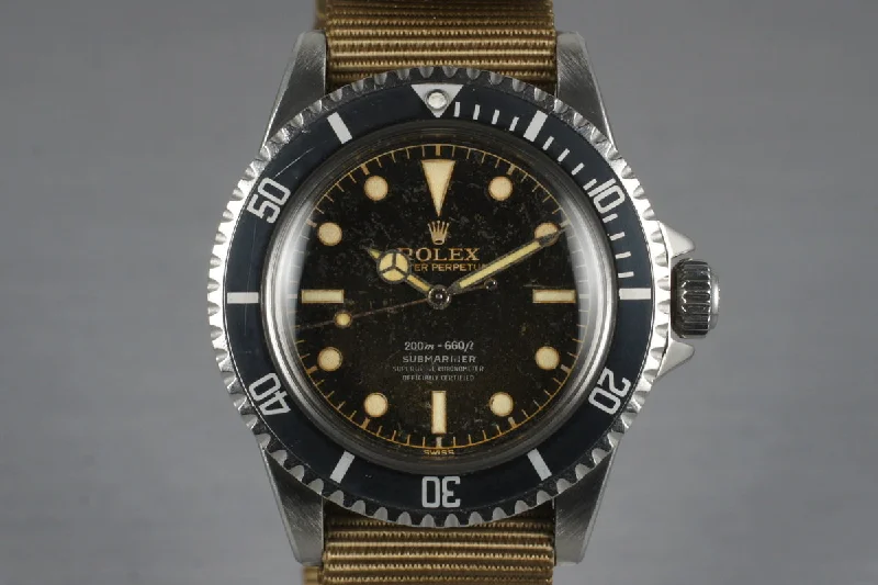 Iconic Rolex Models for Every Wrist –1960 Rolex Submariner 5512 PCG with Beautiful Silver 4 Line Dial