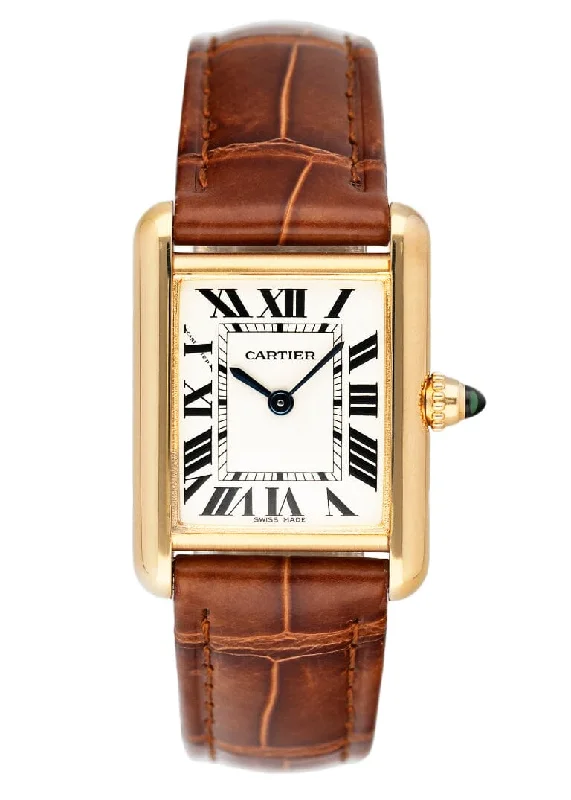 Explore Cartier’s Timeless Watch Collection –Cartier Tank Louis W1529856 18K Yellow Gold Ladies Watch Box Papers