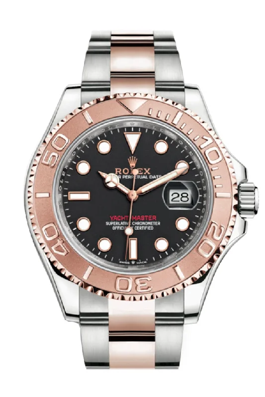 Rolex Watches: Designed for Luxury and Performance –Rolex Yacht-Master 40 Black Dial Automatic Men's Steel and 18K Everose Gold Oyster Watch 126621